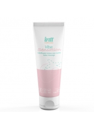 Лубрикант на водной основе Vibe Sensation с клубничным вкусом и легким вибрирующим эффектом - 50 гр. - INTT - купить с доставкой в Кургане