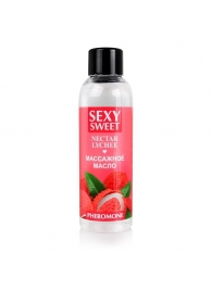 Массажное масло Sexy Sweet Nectar Lychee с феромонами и ароматом личи - 75 мл. - Биоритм - купить с доставкой в Кургане