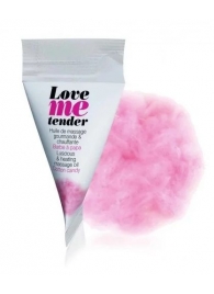 Съедобное согревающее массажное масло Love Me Tender Cotton Candy с ароматом сладкой ваты - 10 мл. - Love to Love - купить с доставкой в Кургане