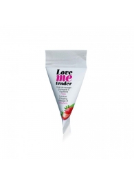 Съедобное согревающее массажное масло Love Me Tender Strawberry с ароматом клубники - 10 мл. - Love to Love - купить с доставкой в Кургане