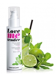 Съедобное согревающее массажное масло Love Me Tender Mojito с ароматом мохито - 100 мл. - Love to Love - купить с доставкой в Кургане