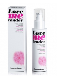 Съедобное согревающее массажное масло Love Me Tender Cotton Candy с ароматом сладкой ваты - 100 мл. - Love to Love - купить с доставкой в Кургане