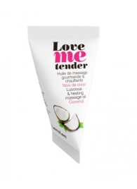 Съедобное согревающее массажное масло Love Me Tender Cocos с ароматом кокоса - 10 мл. - Love to Love - купить с доставкой в Кургане