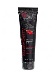 Интимный гель на водной основе Lube Tube Strawberry с клубничным вкусом - 100 мл. - ORGIE - купить с доставкой в Кургане