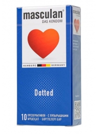 Презервативы с пупырышками Masculan Dotted - 10 шт. - Masculan - купить с доставкой в Кургане