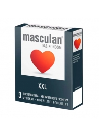 Презервативы увеличенного размера Masculan XXL - 3 шт. - Masculan - купить с доставкой в Кургане