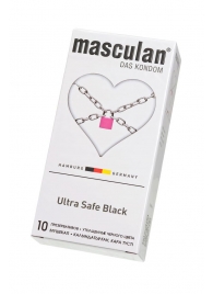 Ультрапрочные презервативы Masculan Ultra Safe Black - 10 шт. - Masculan - купить с доставкой в Кургане