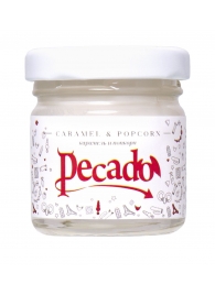 Массажная свеча Caramel   Popcorn - 35 мл. - Pecado - купить с доставкой в Кургане