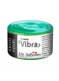 Возбуждающий крем Vibra с эффектом вибрации - 3,5 гр. - HotFlowers - купить с доставкой в Кургане