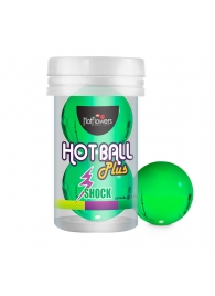Лубрикант на силиконовой основе Hot Ball Plus с покалывающим эффектом (2 шарика по 3 гр.) - HotFlowers - купить с доставкой в Кургане