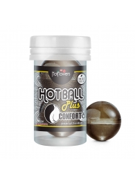 Анальный лубрикант на масляной основе Hot Ball Plus Conforto (2 шарика по 3 гр.) - HotFlowers - купить с доставкой в Кургане