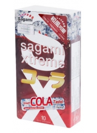 Ароматизированные презервативы Sagami Xtreme COLA - 10 шт. - Sagami - купить с доставкой в Кургане