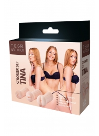 Набор из 3 мастурбаторов The Girl Next Door Tina - Dream Toys - в Кургане купить с доставкой