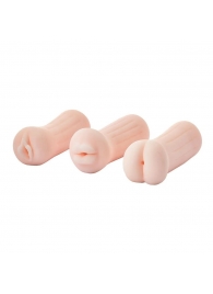 Набор из 3 мастурбаторов The Girl Next Door Tina - Dream Toys - в Кургане купить с доставкой