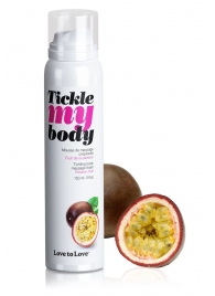 Массажная хрустящая пенка Tickle my body с ароматом маракуйи - 150 мл. - Love to Love - купить с доставкой в Кургане