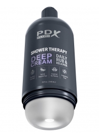 Мастурбатор в бутылке Shower Therapy Deep Cream - Pipedream - в Кургане купить с доставкой