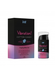 Жидкий вибратор Vibration Cotton Candy с ароматом сахарной ваты - 15 мл. - INTT - купить с доставкой в Кургане