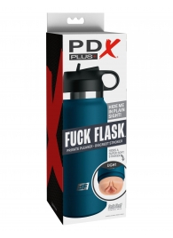 Мастурбатор-вагина в синей колбе F*ck Flask - Pipedream - в Кургане купить с доставкой