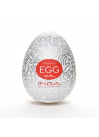 Мастурбатор-яйцо Keith Haring EGG PARTY - Tenga - в Кургане купить с доставкой