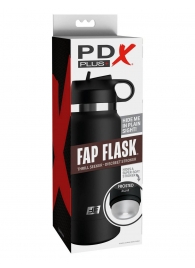 Черный мастурбатор в виде бутылки Fap Flask - Pipedream - в Кургане купить с доставкой