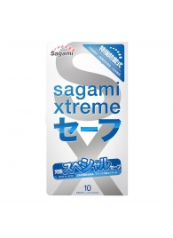 Презервативы Sagami Xtreme Ultrasafe с двойным количеством смазки - 10 шт. - Sagami - купить с доставкой в Кургане