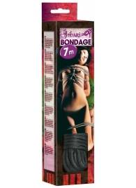 Чёрная веревка для связывания - 700 см. - Orion - купить с доставкой в Кургане