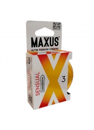 Презервативы анатомической формы Maxus Sensual - 3 шт. - Maxus - купить с доставкой в Кургане