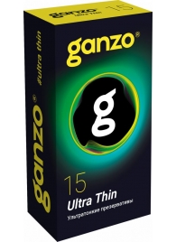 Прозрачные ультратонкие презервативы Ganzo Ultra thin - 15 шт. - Ganzo - купить с доставкой в Кургане