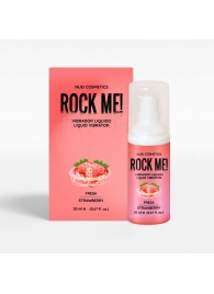 Жидкий вибратор Nuei Rock Me! с ароматом клубники - 20 мл. - Nuei cosmetics - купить с доставкой в Кургане