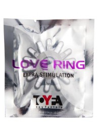 Прозрачное гелевое эрекционное кольцо с шипиками - Toyfa Basic - в Кургане купить с доставкой