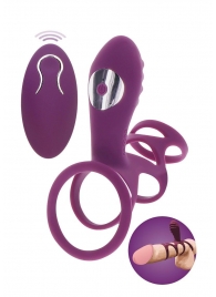 Фиолетовая эрекционная вибронасадка Halo Halo C-Ring Sleeve - Toy Joy - в Кургане купить с доставкой