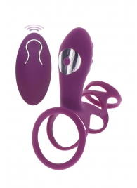 Фиолетовая эрекционная вибронасадка Halo Halo C-Ring Sleeve - Toy Joy - в Кургане купить с доставкой