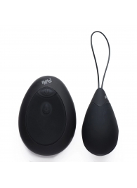 Черное виброяйцо с пультом ДУ 10X Silicone Vibrating Egg - XR Brands