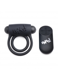 Черное эрекционное виброкольцо 28X Remote Control Vibrating Cock Ring   Bullet - XR Brands - в Кургане купить с доставкой