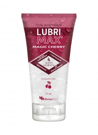 Интимный гель-смазка на водной основе Lubrimax Magic Cherry - 75 мл. - ИнтелБИО - купить с доставкой в Кургане