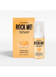 Жидкий вибратор Nuei Rock Me! с ароматом печенья и сливок - 20 мл. - Nuei cosmetics - купить с доставкой в Кургане