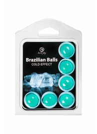 Набор из 6 шариков с массажным маслом Brazilian Balls с охлаждающим эффектом - Secret Play - купить с доставкой в Кургане