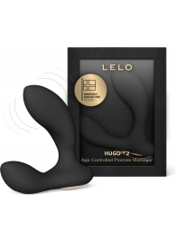 Черный вибростимулятор простаты Hugo 2 - Lelo - в Кургане купить с доставкой