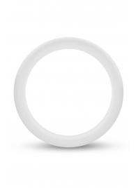 Белое люминесцентное эрекционное кольцо Silicone Glo Cock Ring - Blush Novelties - в Кургане купить с доставкой