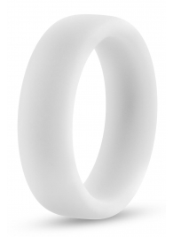 Белое люминесцентное эрекционное кольцо Silicone Glo Cock Ring - Blush Novelties - в Кургане купить с доставкой