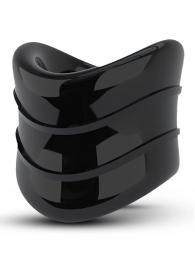 Черное эрекционное кольцо на мошонку Beef Ball Stretcher Snug X Long - Blush Novelties - в Кургане купить с доставкой