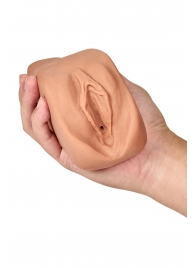 Маструбатор-вагина с вибрацией Soft   Wet Renata Realistic Tan Masturbator - Blush Novelties - в Кургане купить с доставкой