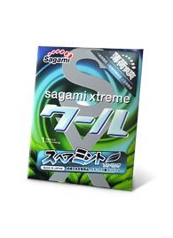 Презерватив Sagami Xtreme Mint с ароматом мяты - 1 шт. - Sagami - купить с доставкой в Кургане
