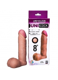 Фаллическая насадка для страпона UNICOCK 8  - 20 см. - LOVETOY (А-Полимер) - купить с доставкой в Кургане