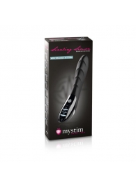 Вибратор с электростимуляцией Sizzling Simon Black Edition - 27 см. - MyStim - купить с доставкой в Кургане