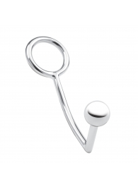 Кольцо на пенис с анальным стимулятором Stainless Steel Anal Hook   Cock Ring - BlueLine - в Кургане купить с доставкой