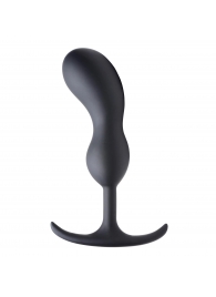 Черный массажер простаты с утяжелителями Premium Silicone Weighted Prostate Plug Large - 18,8 см. - XR Brands - в Кургане купить с доставкой