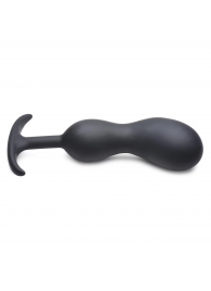 Черный массажер простаты с утяжелителями Premium Silicone Weighted Prostate Plug XL - 20,8 см. - XR Brands - в Кургане купить с доставкой