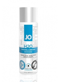 Охлаждающий лубрикант на водной основе JO Personal Lubricant H2O COOLING - 60 мл. - System JO - купить с доставкой в Кургане