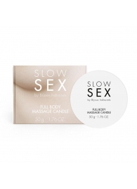 Массажная свеча для всего тела Slow Sex - 50 гр. - Bijoux Indiscrets - купить с доставкой в Кургане